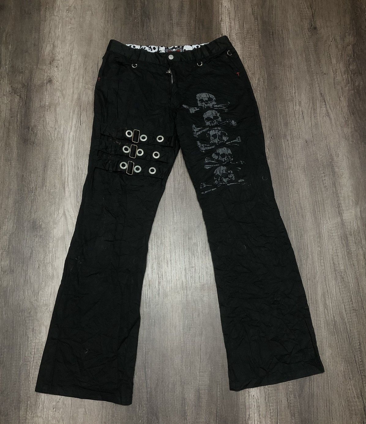 bontage PUNKS MAD pants パンツ skull garter