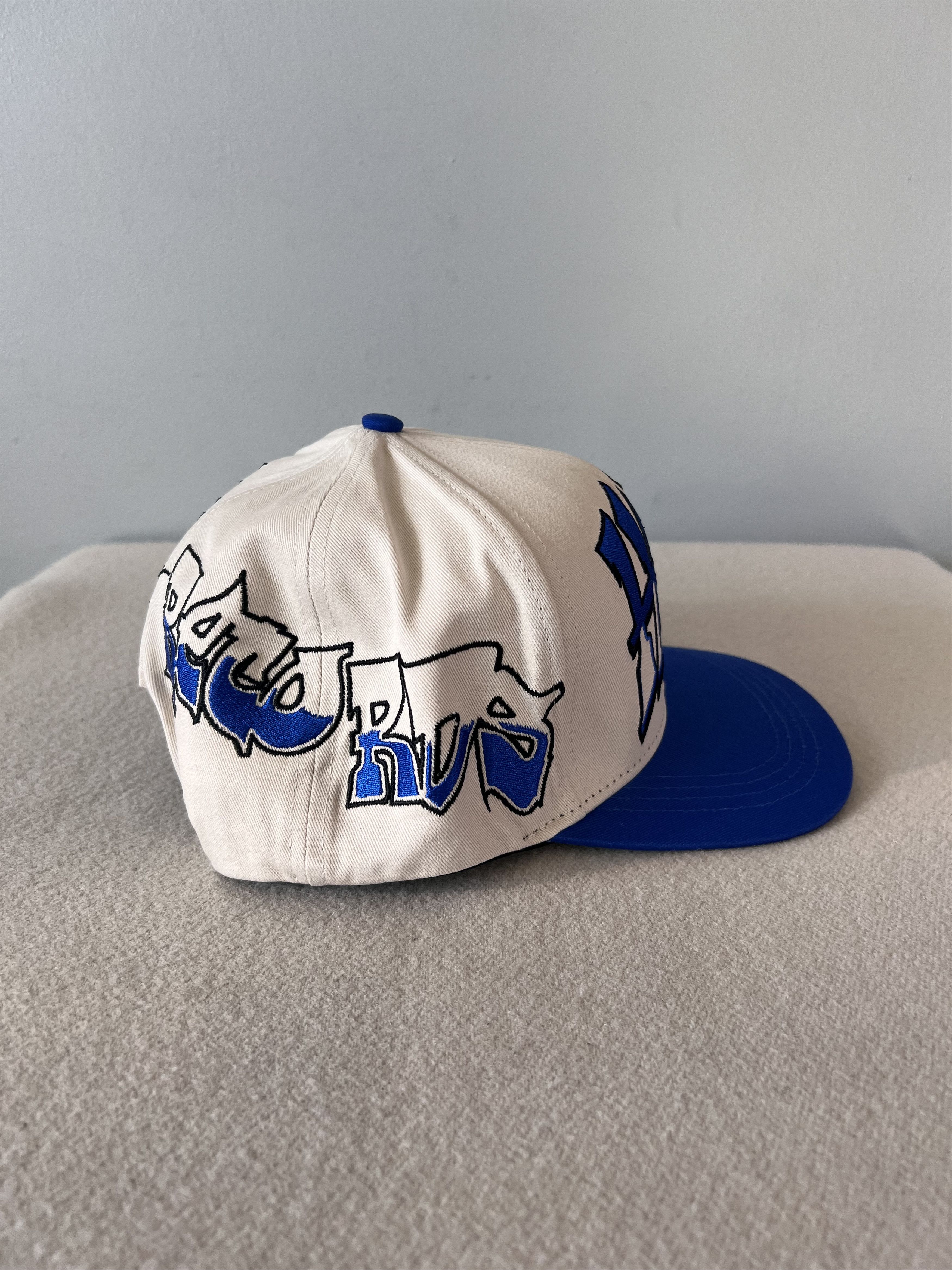 HELLSTAR Hellstar Records Snapback Hat in White Blue Size ONE SIZE - 3 Thumbnail