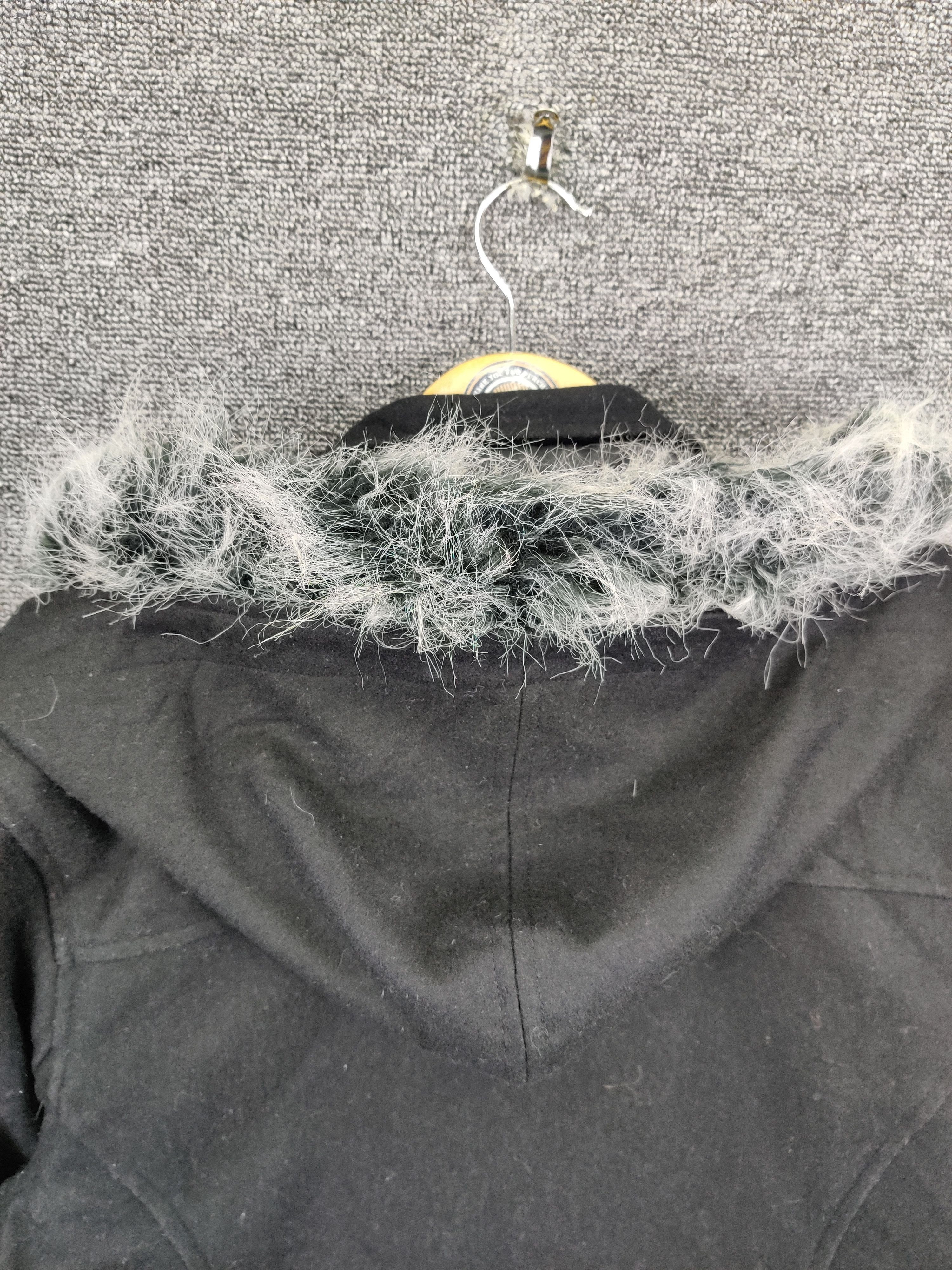 In The Attic Vintage In The Attic Wool Duffle Fur Hooded Coat Size US L / EU 52-54 / 3 - 9 Thumbnail