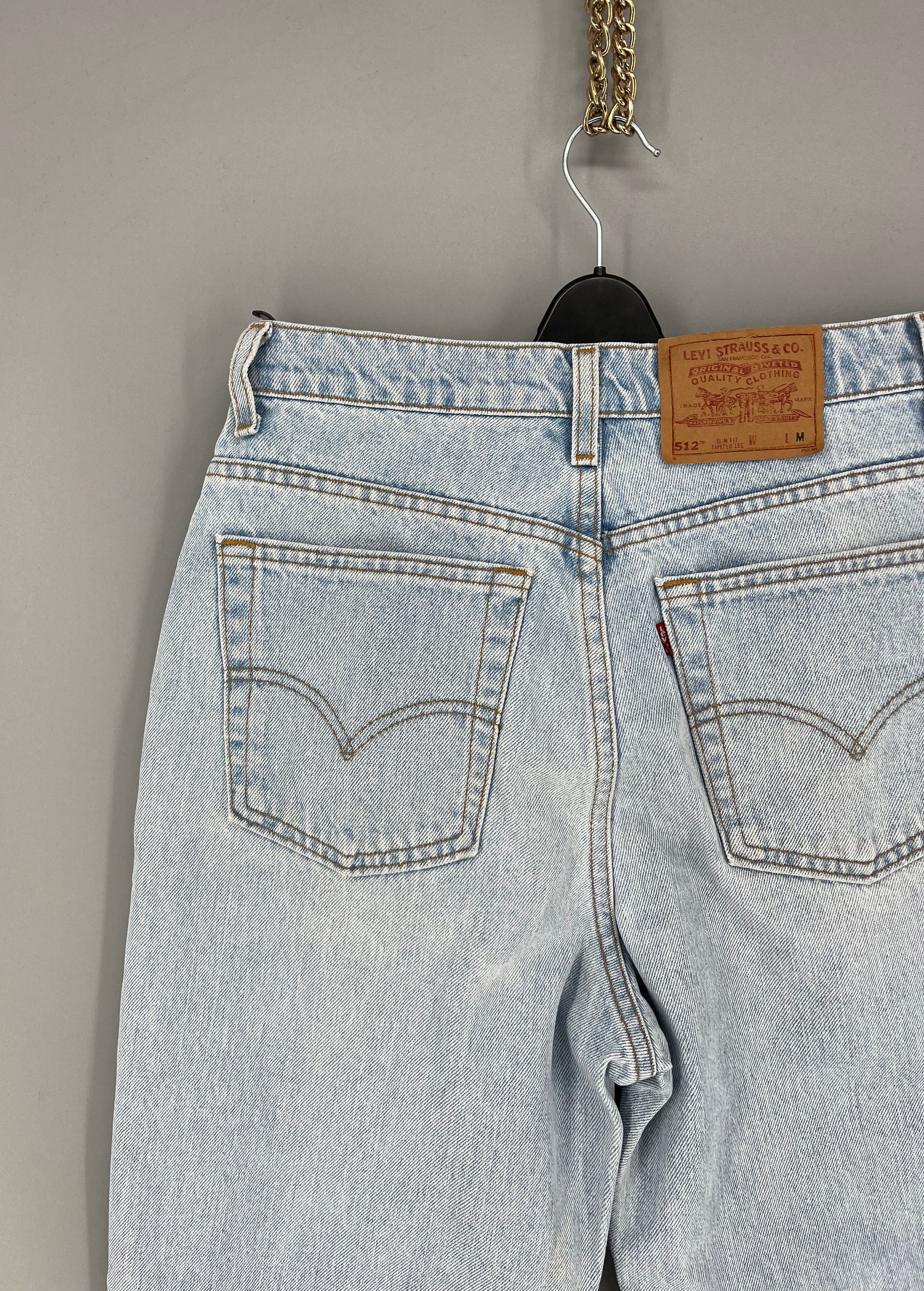 Levi's Vintage Levi’s 512 Slim Fit Straight Leg Light Blue Jeans Size US 30 / EU 46 - 11 Thumbnail