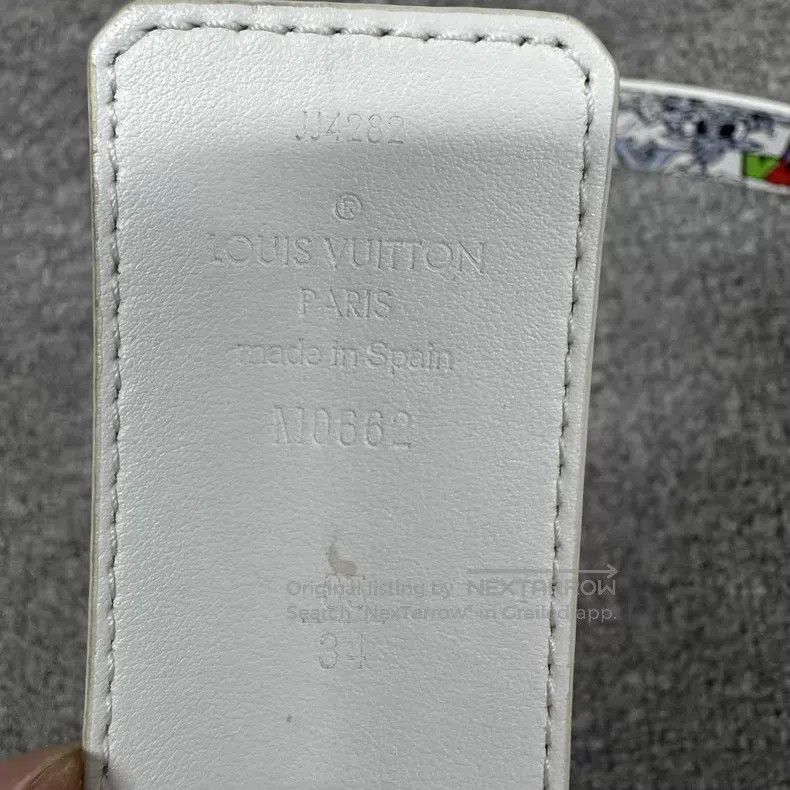 Louis Vuitton Louis Vuitton Limited Graffiti First Cowhide Leather Belt Size ONE SIZE - 6 Thumbnail