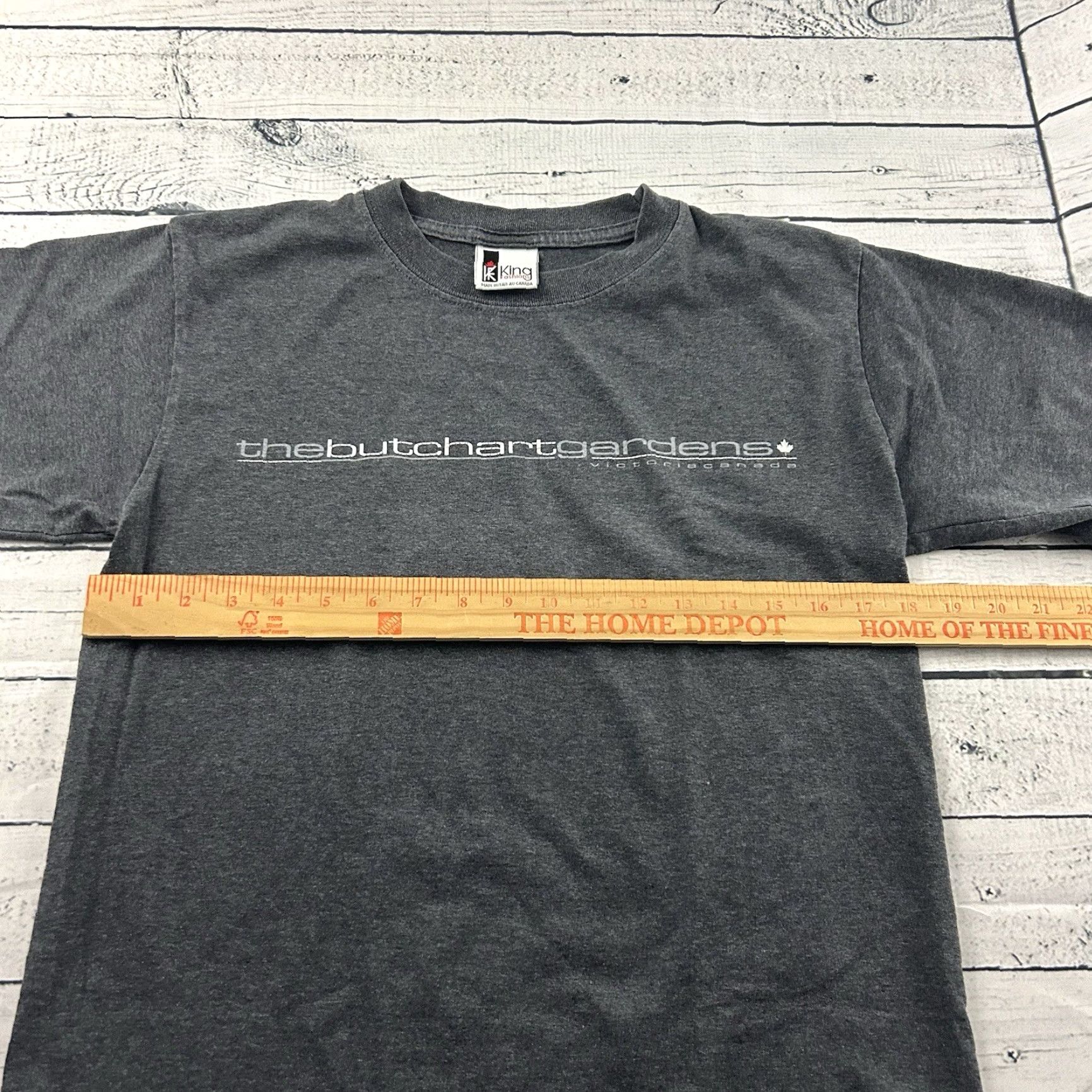 Vintage The Butchart Gardens Victoria Canada Short Sleeve T Shirt Men's Medium Gray Size US M / EU 48-50 / 2 - 4 Thumbnail