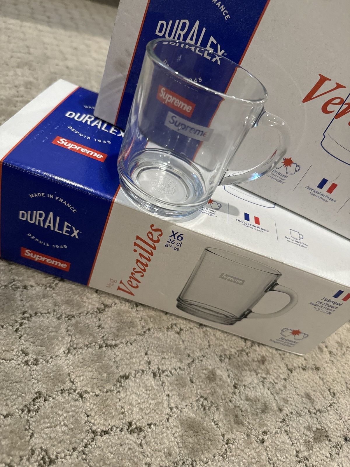 Supreme Supreme X Duralex Versailles small cups Size ONE SIZE - 1 Thumbnail