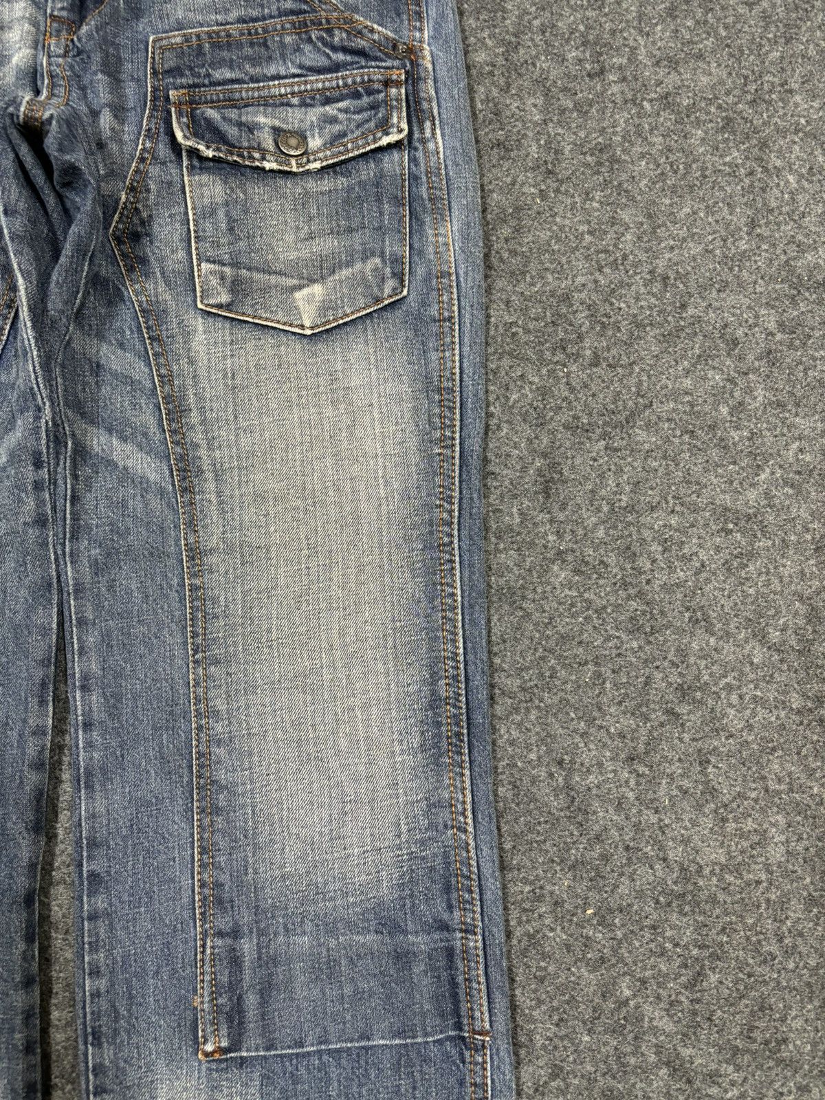 Japanese Brand 💥Sick 90s💥Rare Back Number 7 Pocket Double Knee Denim F932 Size US 30 / EU 46 - 16 Thumbnail