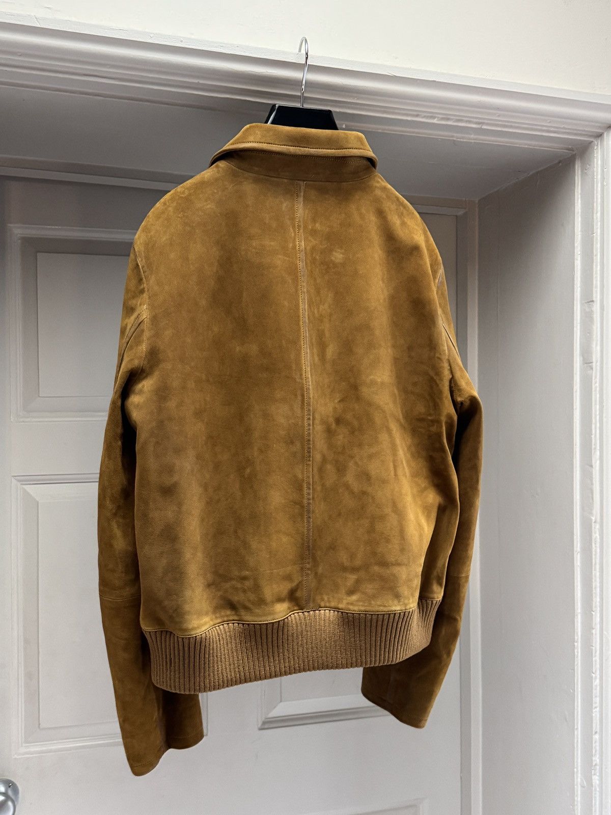 Prada Prada Men’s Brown Suede Double Breasted Jacket size IT 52 Size US L / EU 52-54 / 3 - 3 Thumbnail