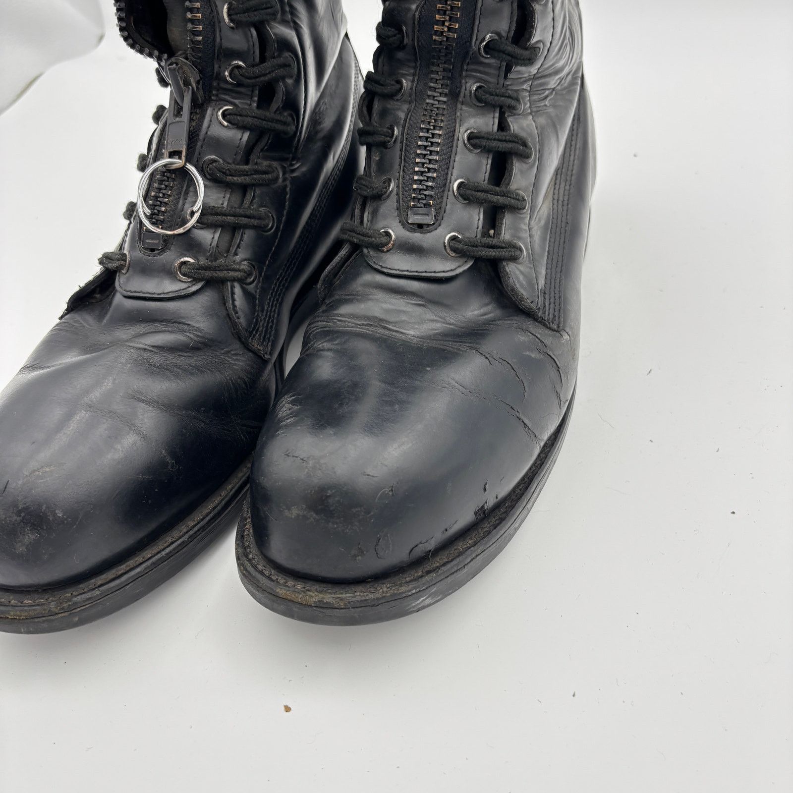 Chippewa Chippewa Steel Toe Front Zip Leather Combat Boots Men's 12 Size US 12 / EU 45 - 11 Thumbnail