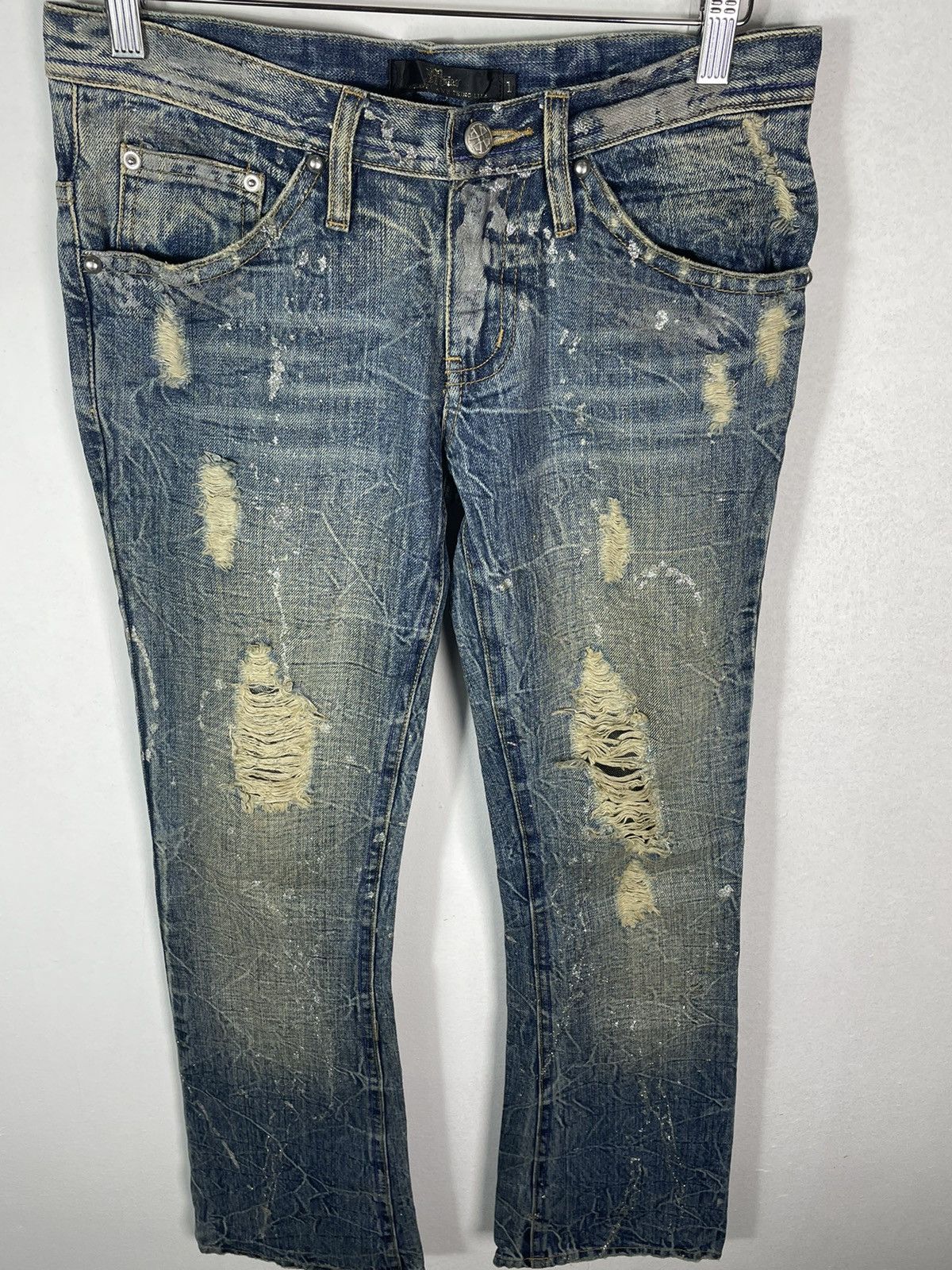 Japanese Brand Very Rare Midas Japanese Design Art Jeans Size US 31 - 1 Thumbnail