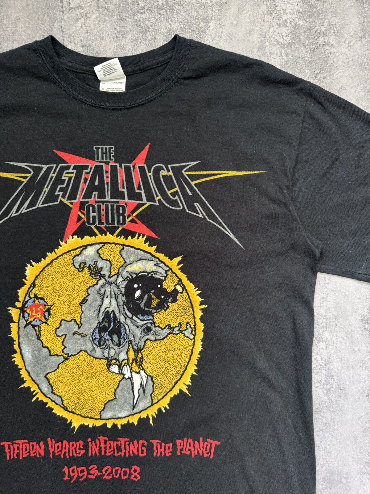 Band Tees × Vintage Vintage 2008 Metallica Club Rock Band Black Tee Size US M / EU 48-50 / 2 - 3 Thumbnail