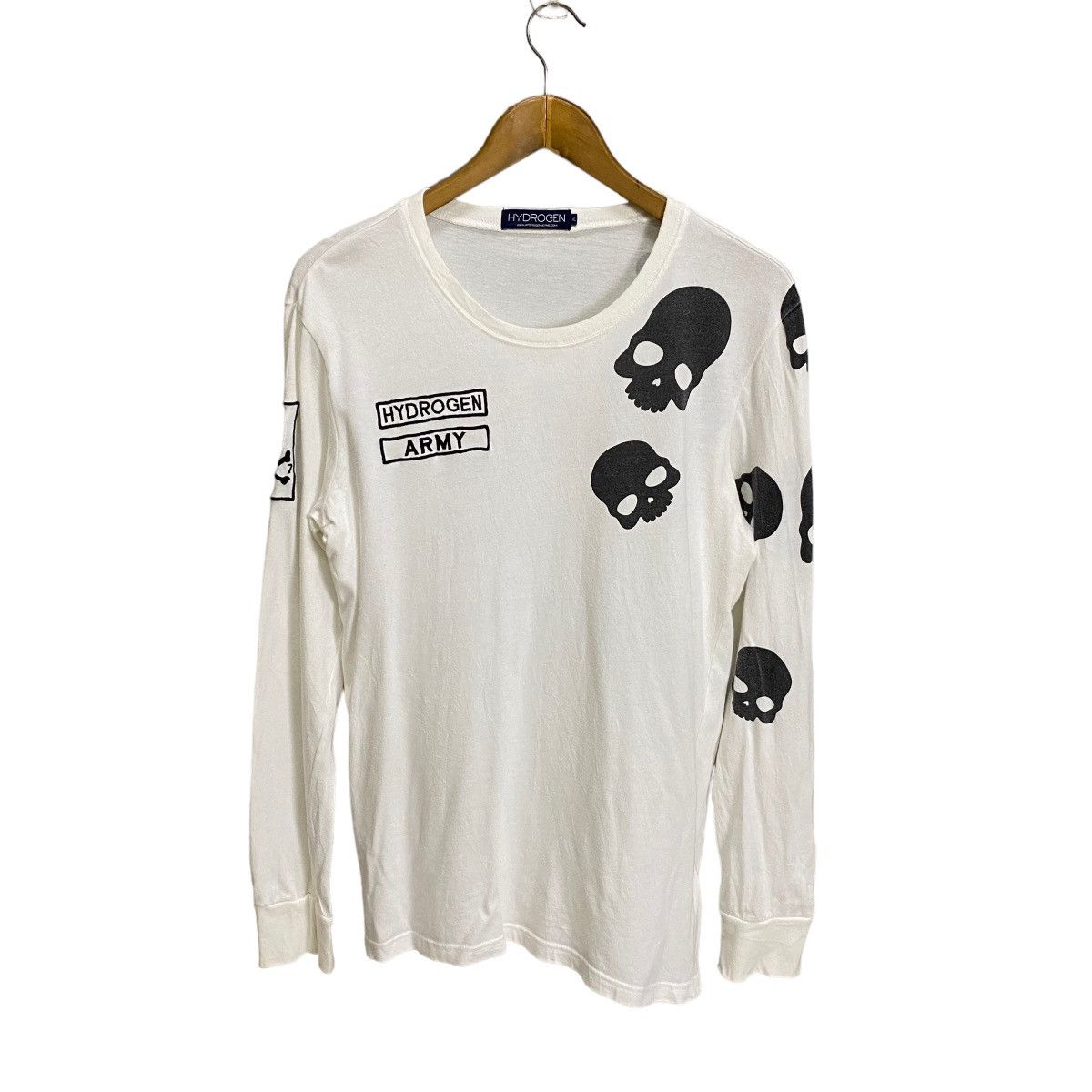 HYDROGEN HYDROGEN Hydrogen Long-sleeved T-shirt with Rhinestone Logo Size US M / EU 48-50 / 2 - 1 Thumbnail