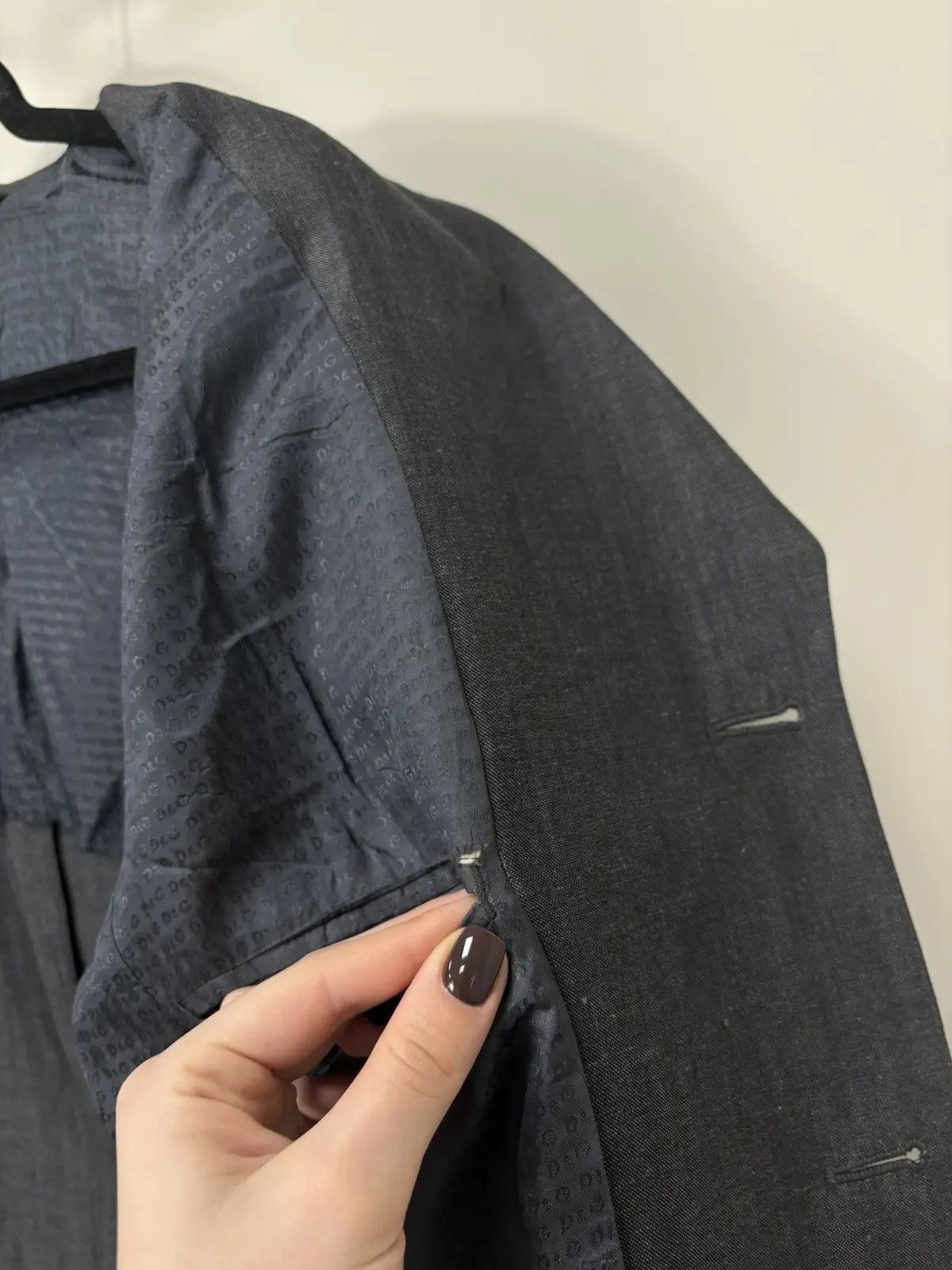 Dolce & Gabbana × Vintage Vintage Dolce & Gabanna Men's Rare Linen Wool Blazer Jacket Size 44R - 11 Thumbnail