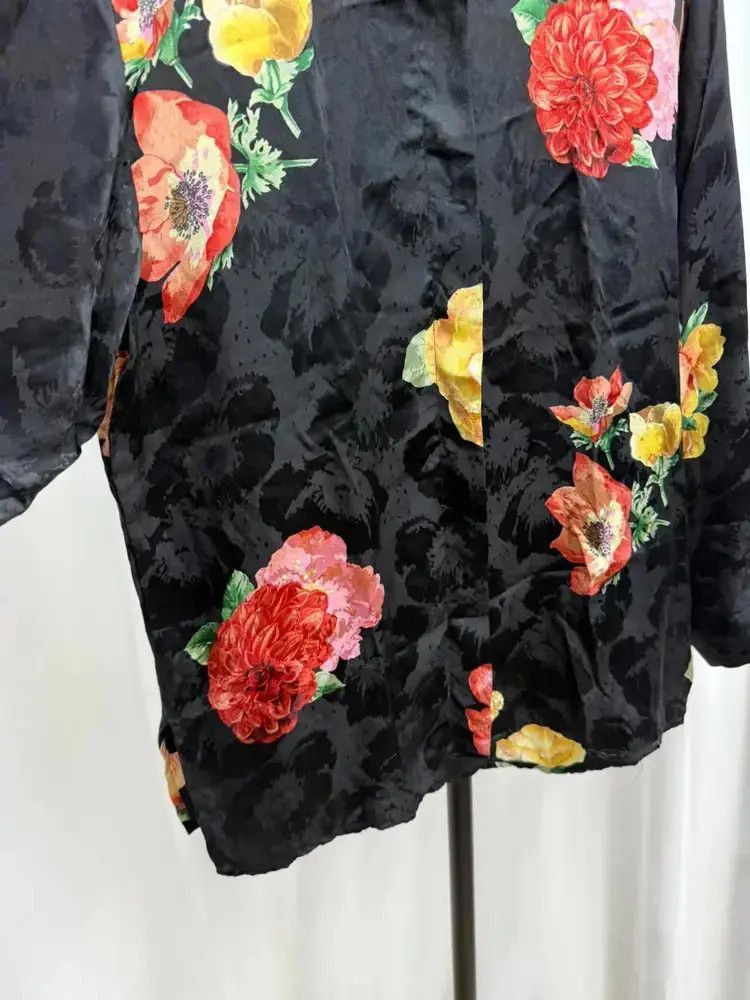 Yohji Yamamoto Yohji Yamamoto Work Shop Flowers Print Shirt Size US L / EU 52-54 / 3 - 3 Thumbnail