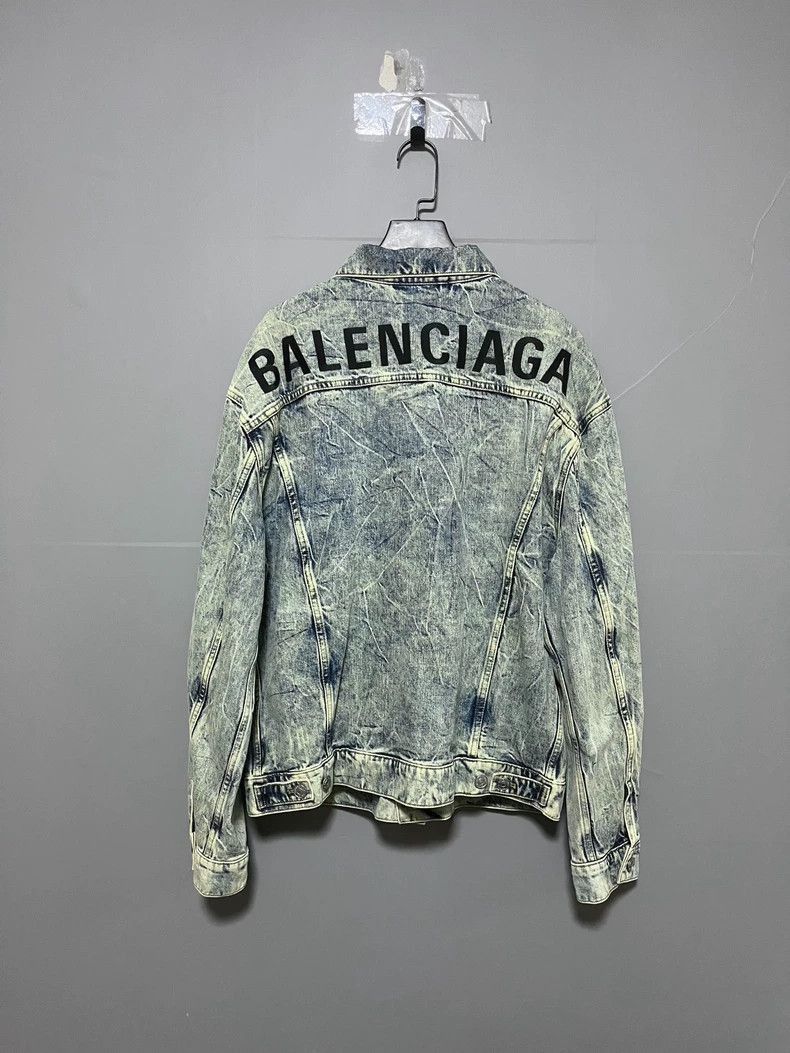 Balenciaga Balenciaga logo on the back of denim jacket-2506 Size US XS / EU 42 / 0 - 1 Thumbnail