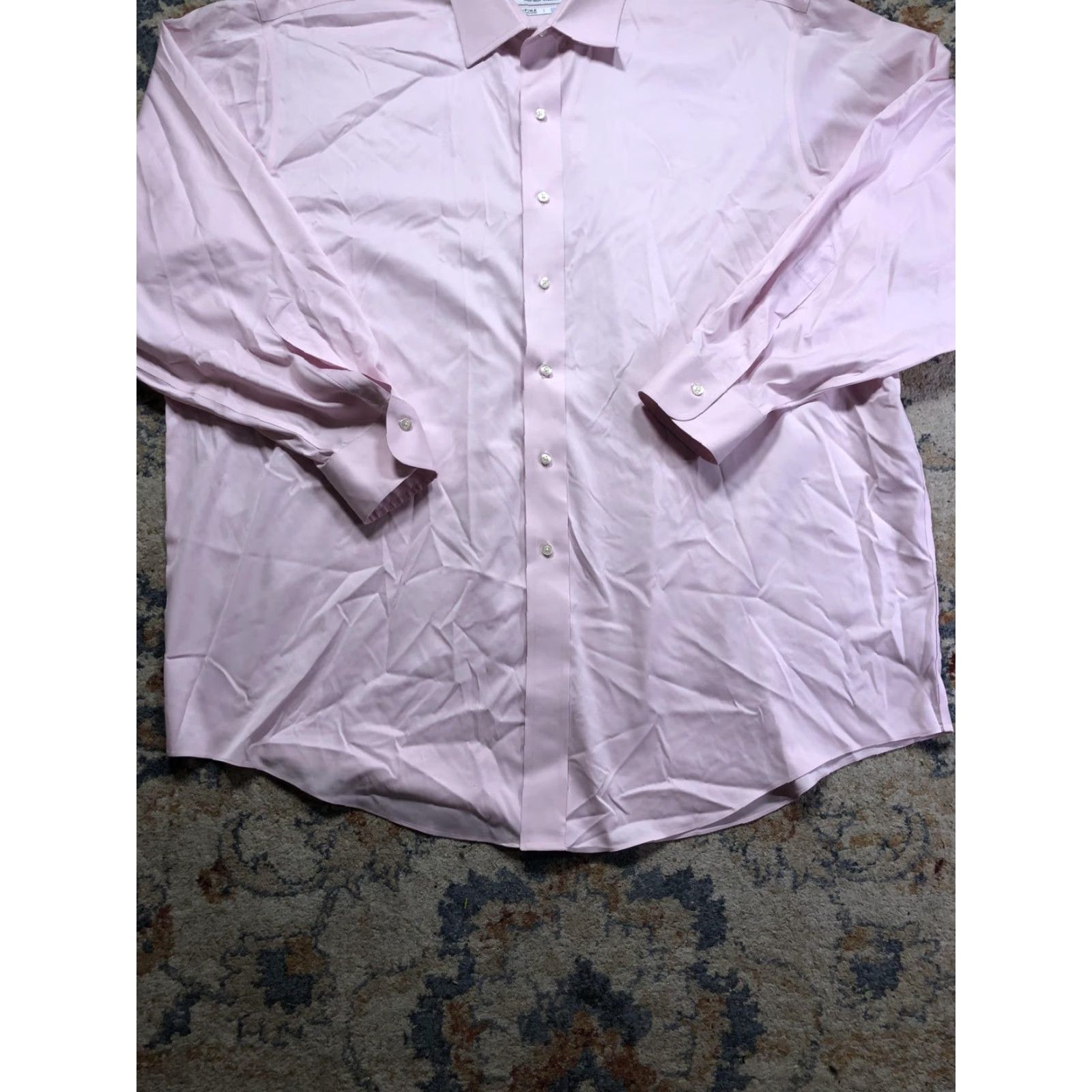 Brooks Brothers Brooks Brothers Dress Shirt Mens 18 35 Pink Performance Non-Iron Stretch Shirt Womens? Size 48R - 5 Thumbnail