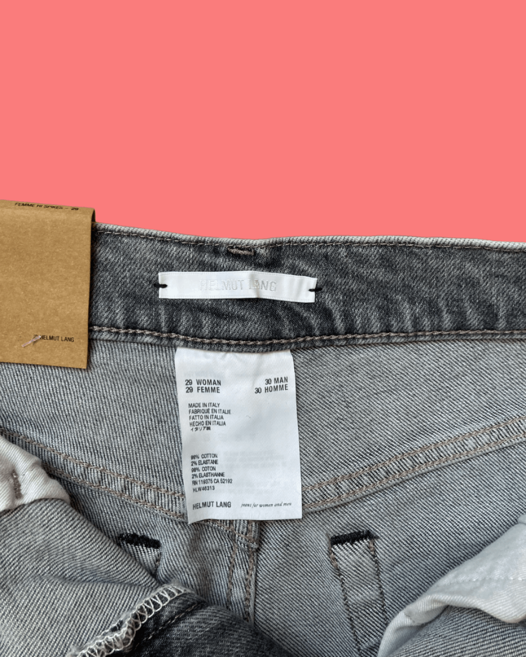 Helmut Lang Helmut Lang Front Zip Jeans "Hi Spikes" Size US 28 / EU 44 - 4 Thumbnail