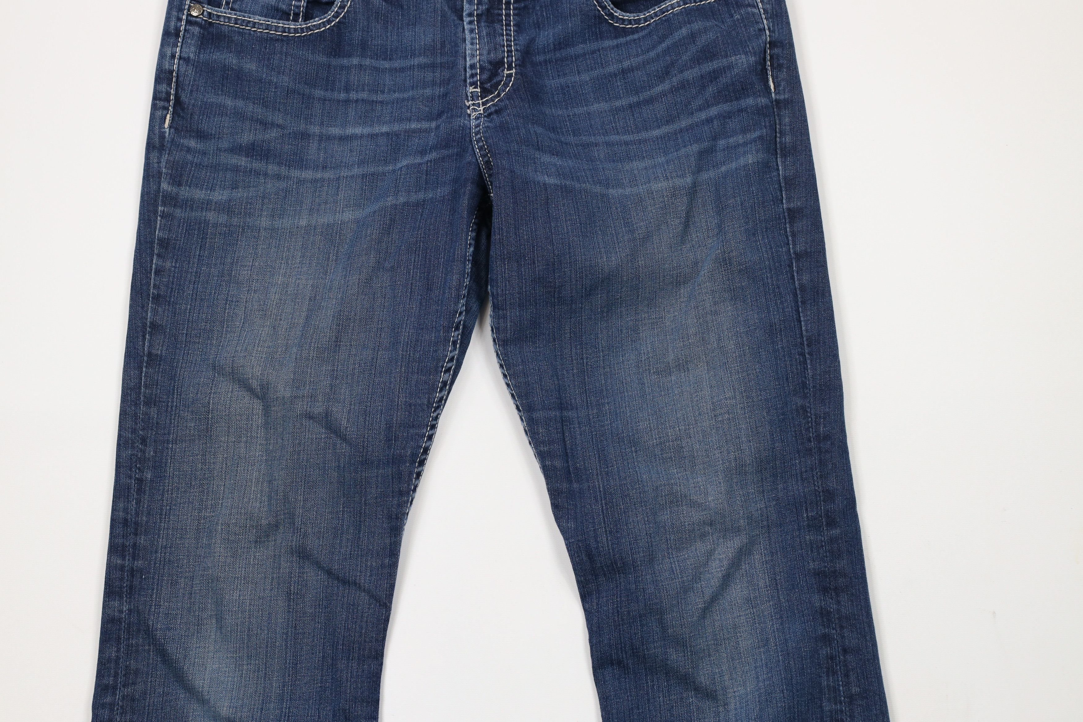BKE × Vintage Buckle BKE Faded Thick Stitch Stretch Culture Bootcut Jeans Size 32" / US 10 / IT 46 - 3 Thumbnail