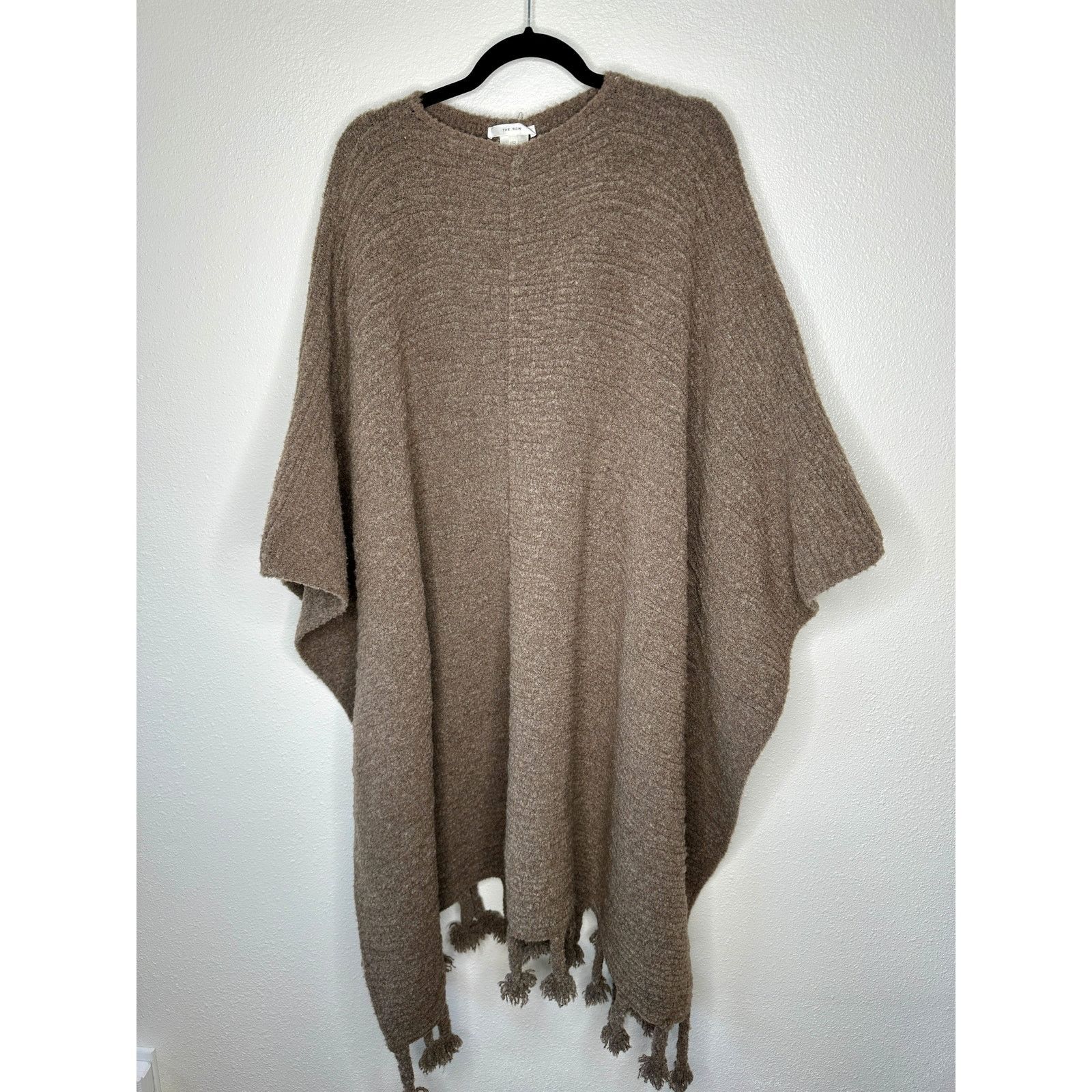 The Row The Row Follain Fringe Poncho Wool Cashmere Pullover Sweater Size ONE SIZE - 1 Thumbnail