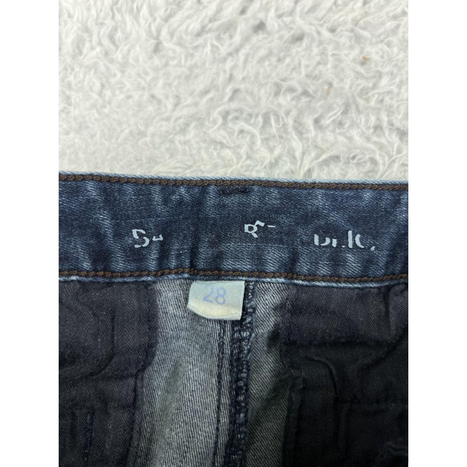 Vintage Pants Womens Jeans Blue Denim Stretch Low Rise 27x31 28 5-Pocket Design Flared Cotton Blend Regular 31 Inseam Size 28" / US 6 / IT 42 - 3 Thumbnail