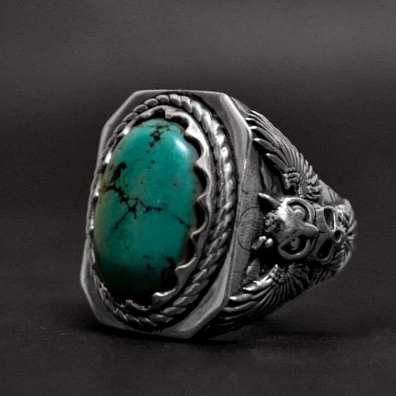 Vintage Stone Owl Ring Size ONE SIZE - 6 Thumbnail
