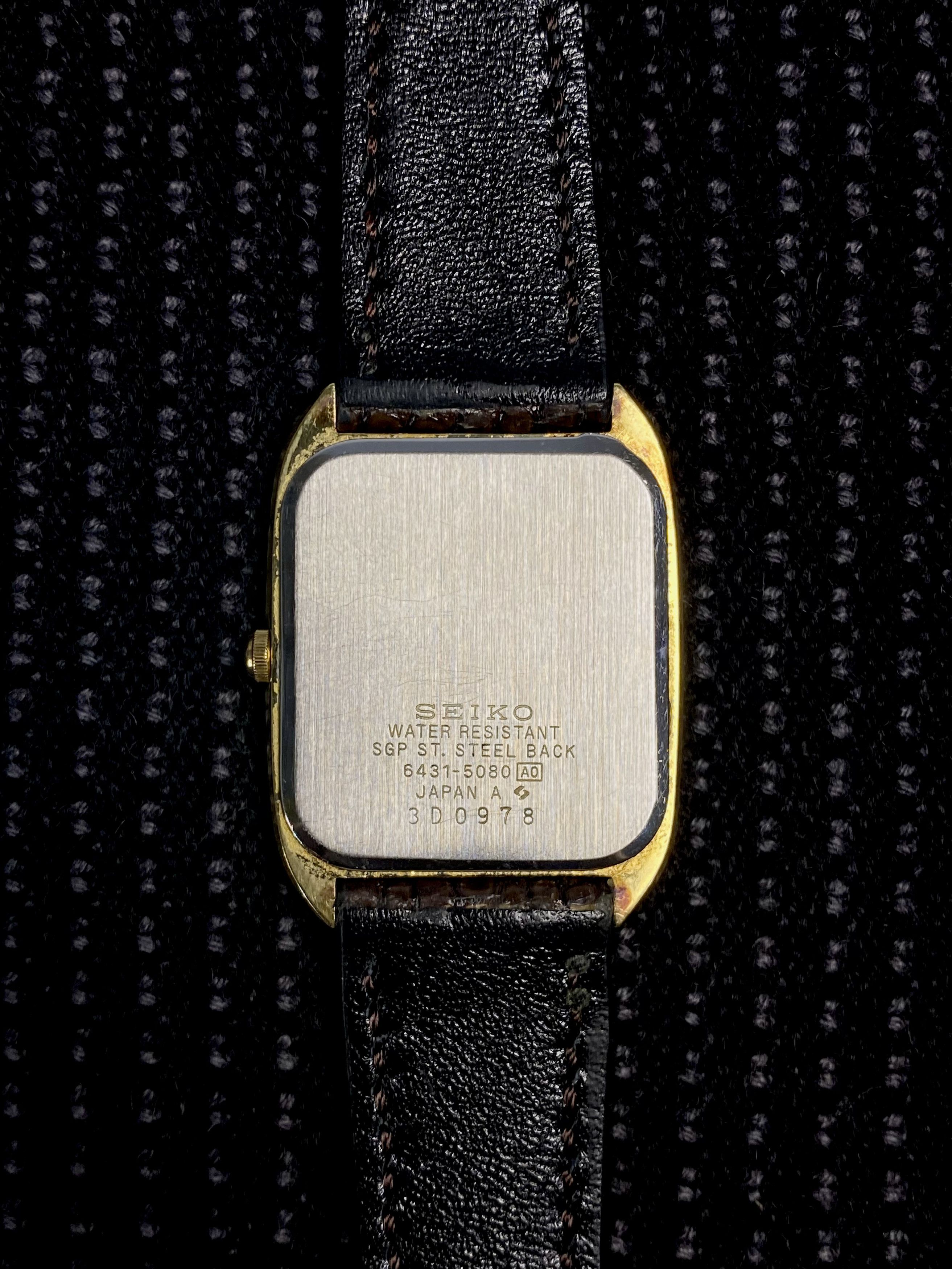 Seiko × Vintage 💥 Vtg 80's Seiko Rectangle Size ONE SIZE - 6 Thumbnail