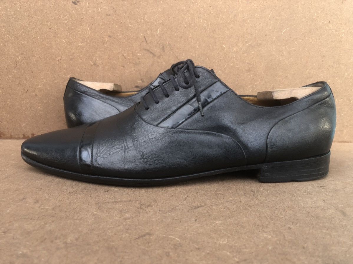 Gucci Gucci Black Calfskin Leather Men’s Dress shoes Size 42EJ Size US 8 / EU 41 - 8 Thumbnail