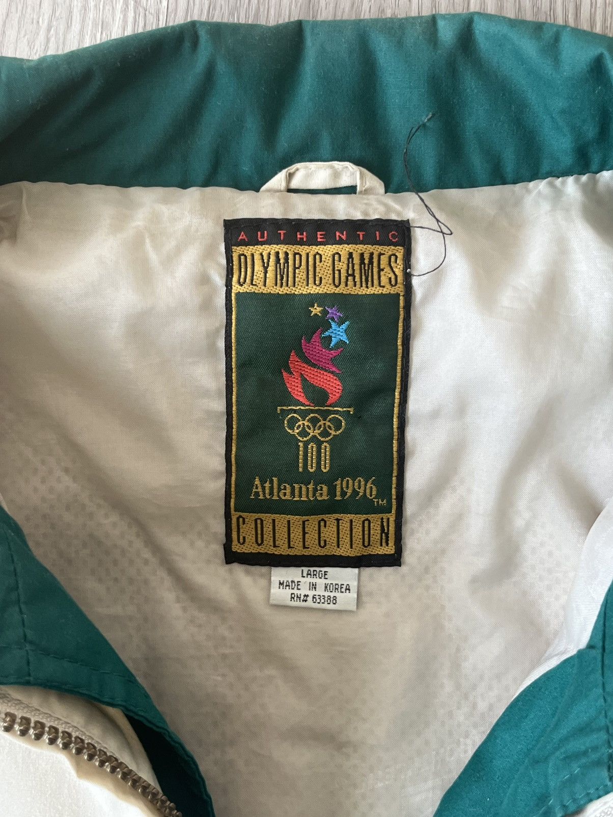 Logo Athletic VINTAGE Atlanta 1996 Olympic Windbreaker Size US L / EU 52-54 / 3 - 3 Thumbnail