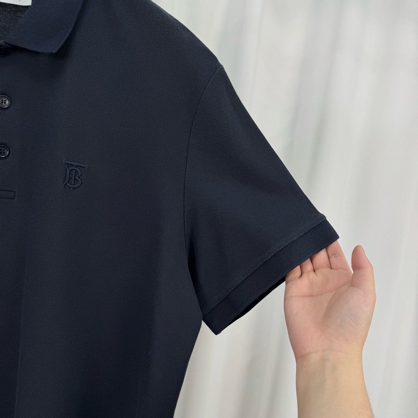 Burberry Burberry Embroidered Letter Check Polo Short Sleeve Size US XL / EU 56 / 4 - 3 Thumbnail