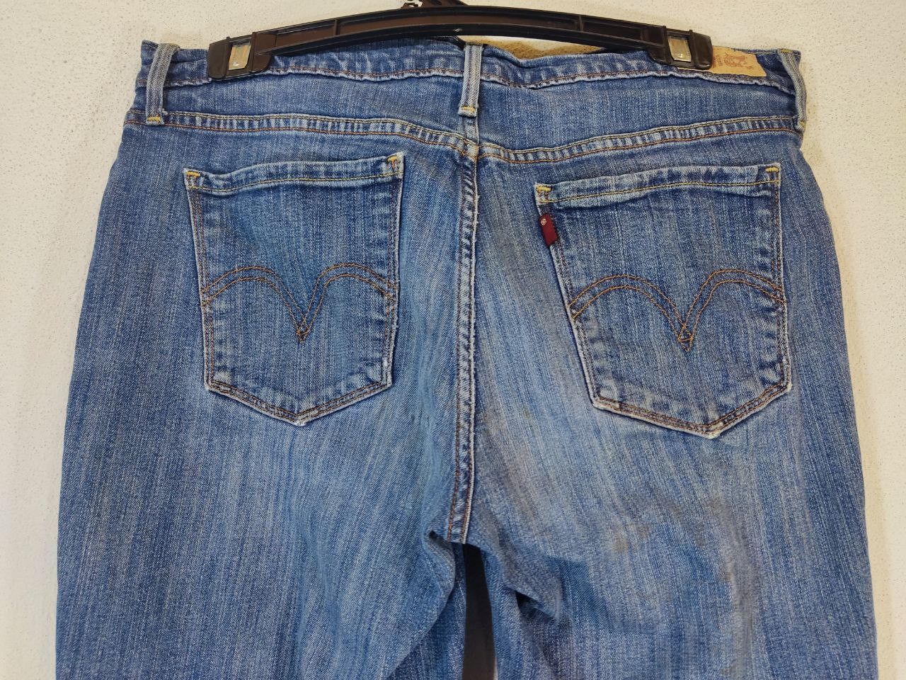 Levi's vintage levis 505 straight leg denim nice design Size 33" - 5 Thumbnail