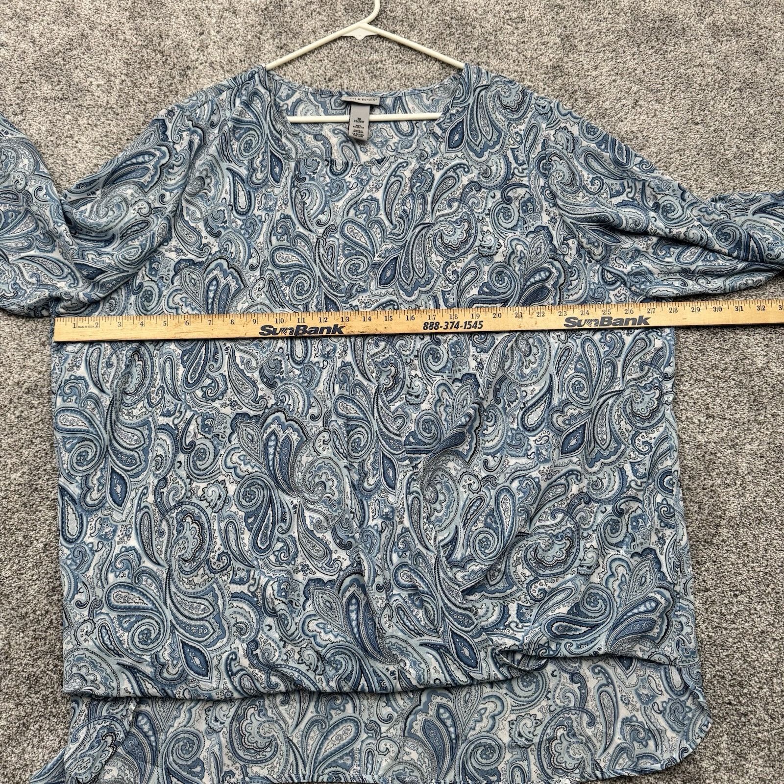 Other Catherines Blouse Women 3X Plus Paisley Boho Lagenlook 2010s Size 3XL / US 20-22 - 4 Thumbnail