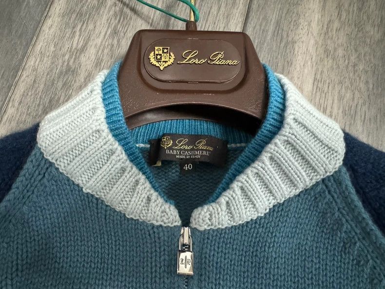 Loro Piana Loro Piana Two-Tone Cashmere Cardigan- Size US S / EU 44-46 / 1 - 4 Thumbnail