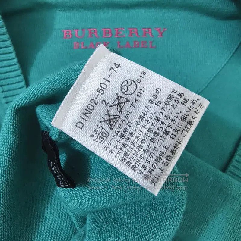 Burberry Burberry Men's Peacock Blue Cardigan Sweater. Size US M / EU 48-50 / 2 - 6 Thumbnail