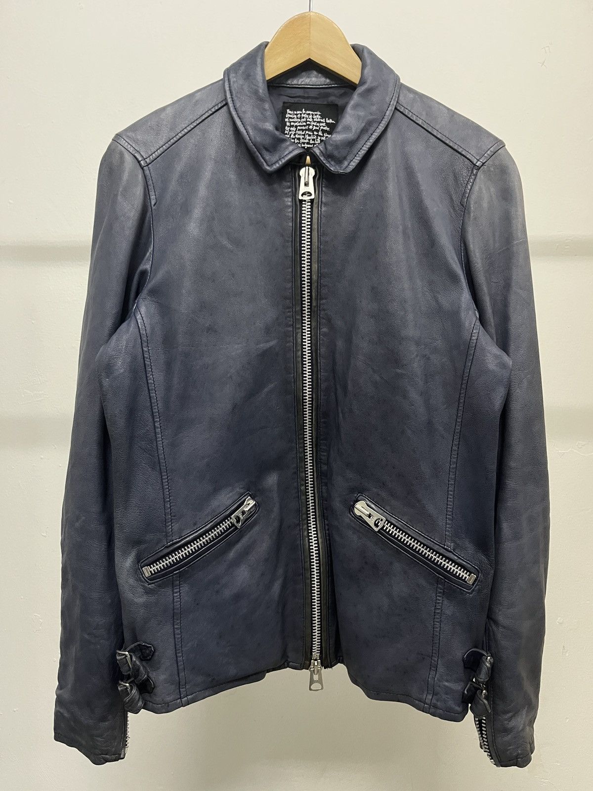 KMRii Nano Universe Archive Goat Leather Biker Jacket Punk Size US M / EU 48-50 / 2 - 1 Thumbnail