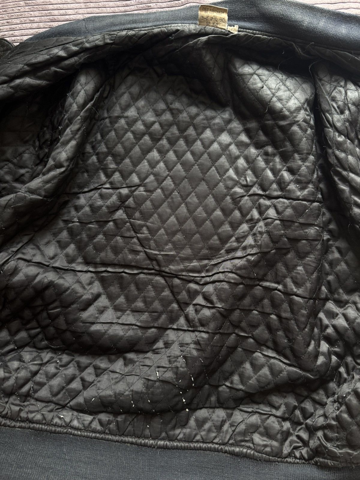 Thunderdome Rare 90s Thunderdome Leather Bomber Jacket Gabber Hardcore Size US XL / EU 56 / 4 - 24 Thumbnail