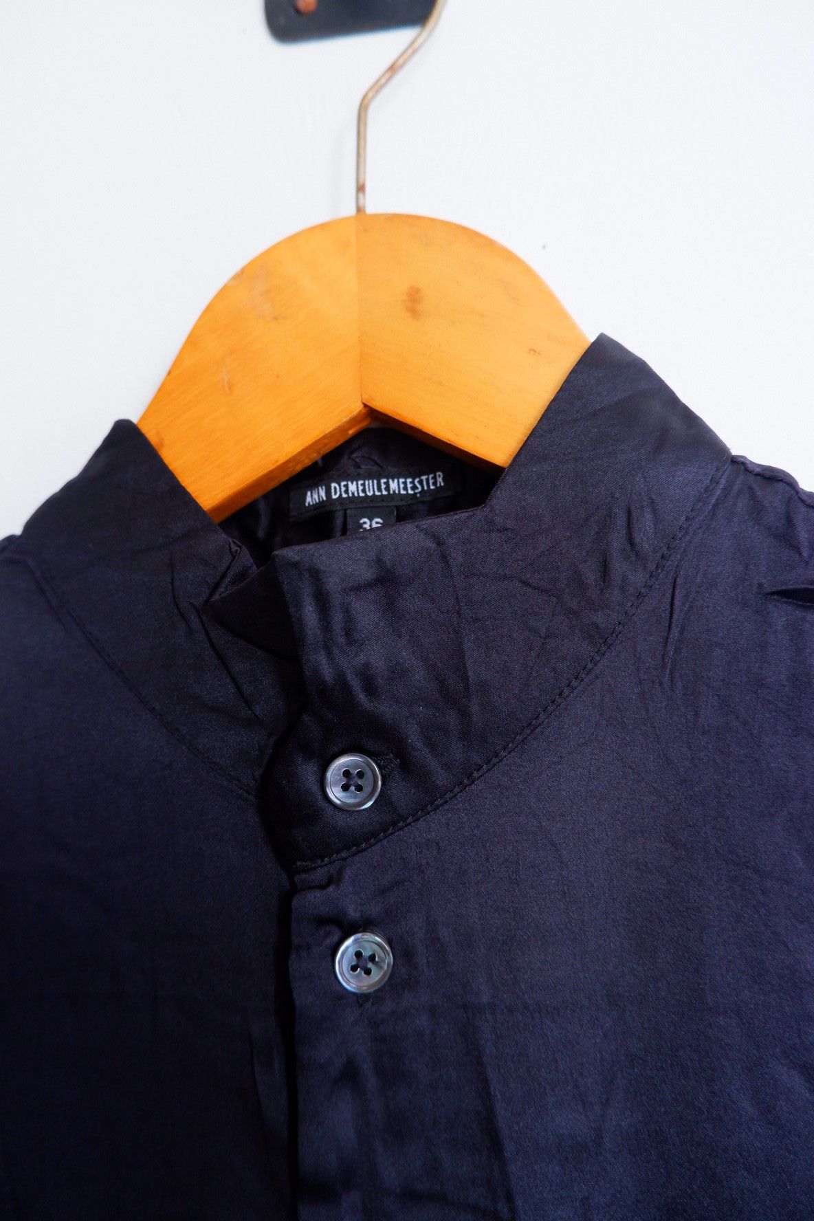 Ann Demeulemeester Ss2016 Ann Demeulesteer Silk Tunic Button Shirt Size M / US 6-8 / IT 42-44 - 7 Thumbnail