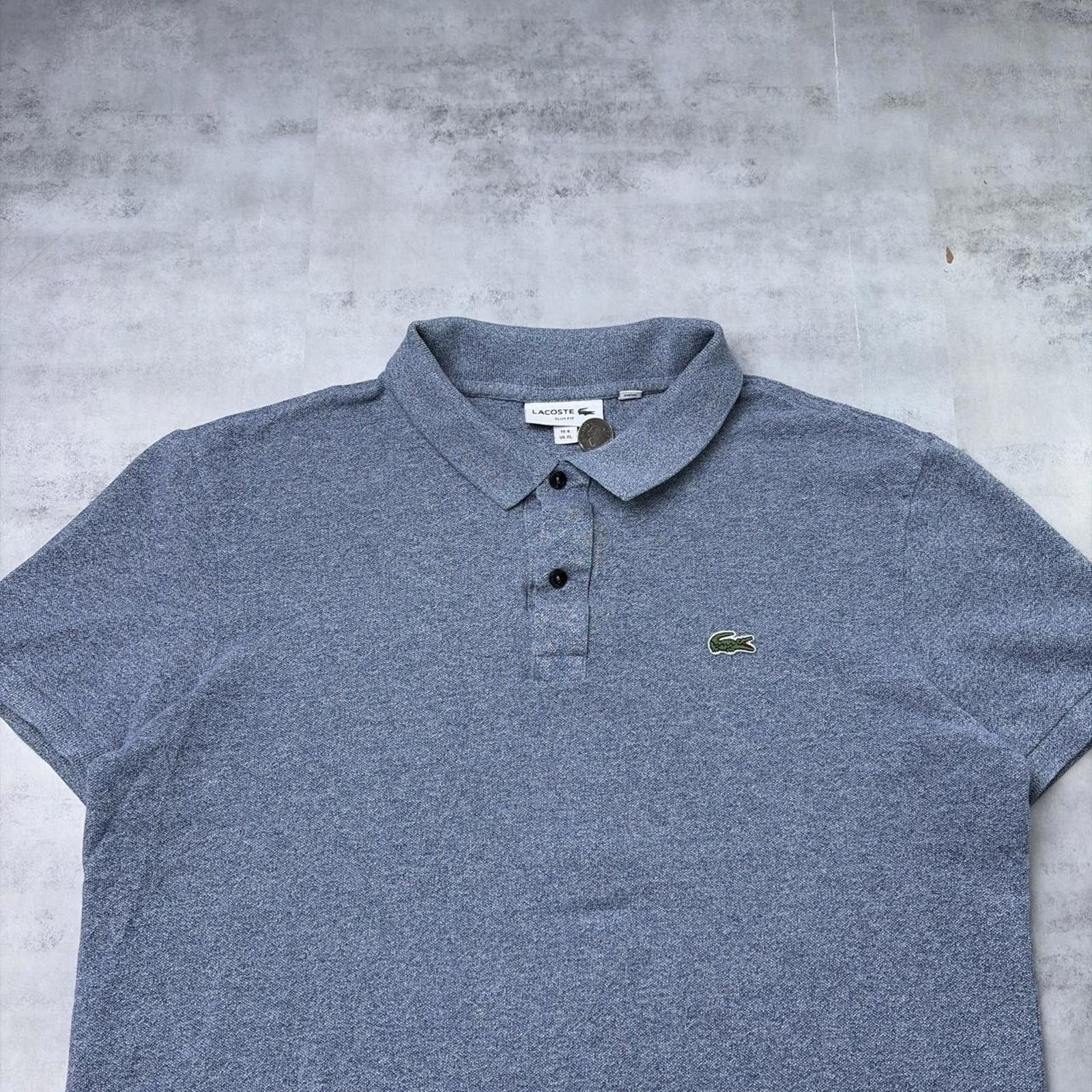 Lacoste Y2K Blue Lacoste Polo Shirt Size US L / EU 52-54 / 3 - 3 Thumbnail