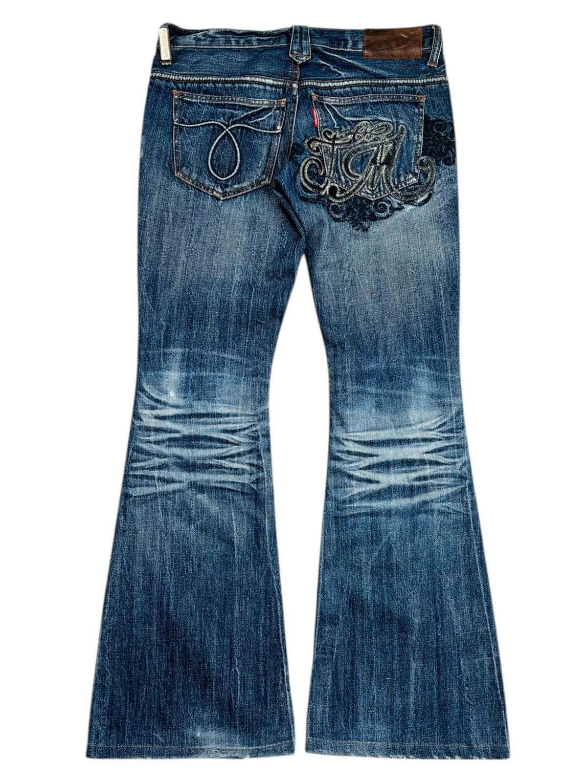 Tornado Mart Archive Tornado Mart - Super Flared Denim Pants Size US 29 - 2 Thumbnail