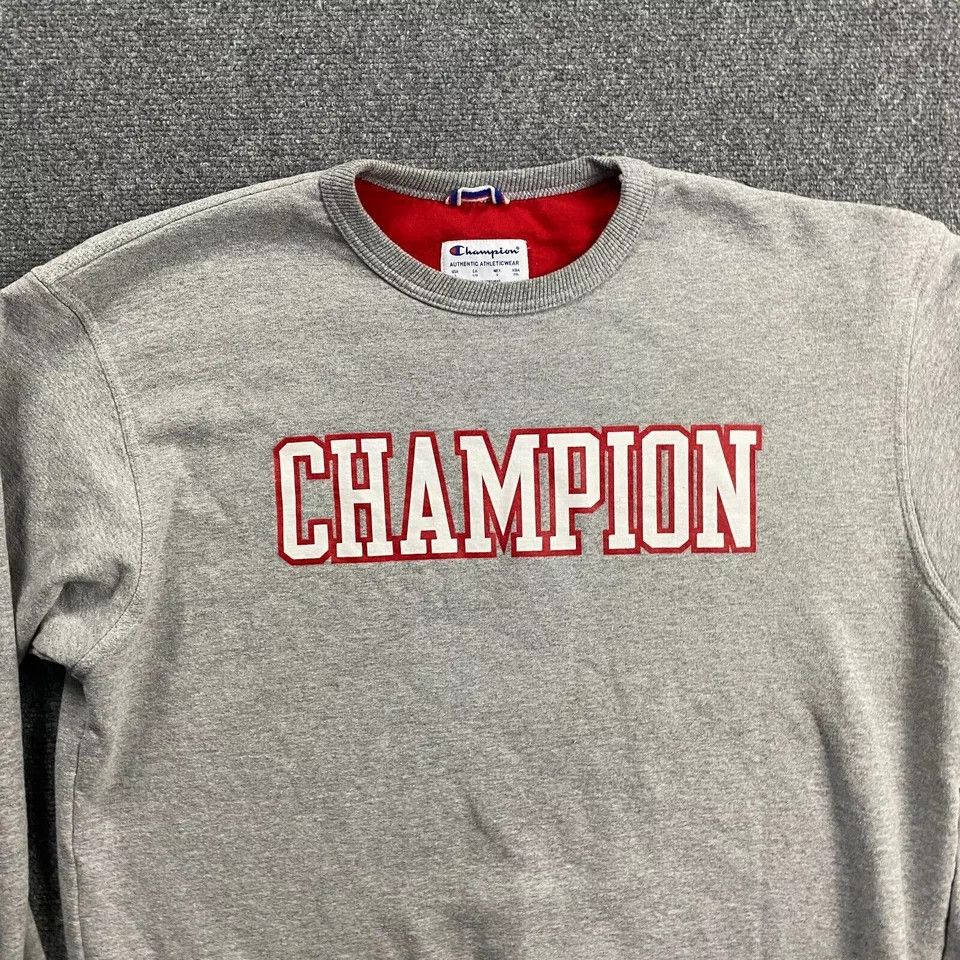 Champion Champion Sweatshirt Men's Crew Neck Pullover Cotton Blend L Size US L / EU 52-54 / 3 - 2 Thumbnail