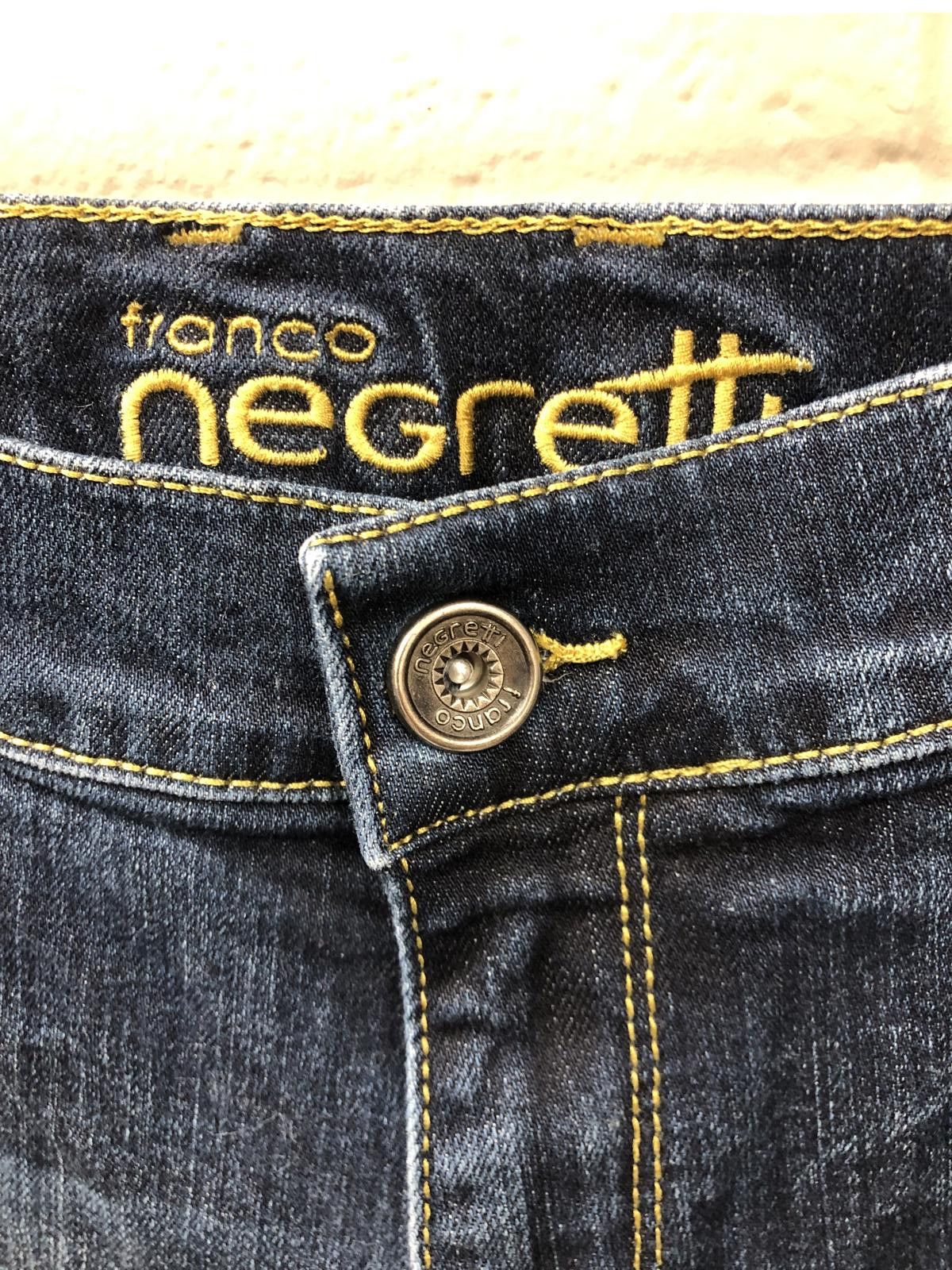Designer Franco Negretti Men's Dark Wash Jeans Size US 38 / EU 54 - 3 Thumbnail