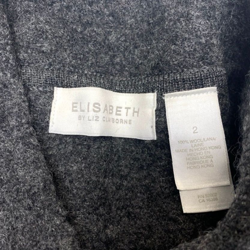 Liz Claiborne VINTAGE Liz Claiborne Elisabeth 100% Wool Jacket Gray Button Up Oversize Women's Size 2 Size XS / US 0-2 / IT 36-38 - 7 Thumbnail
