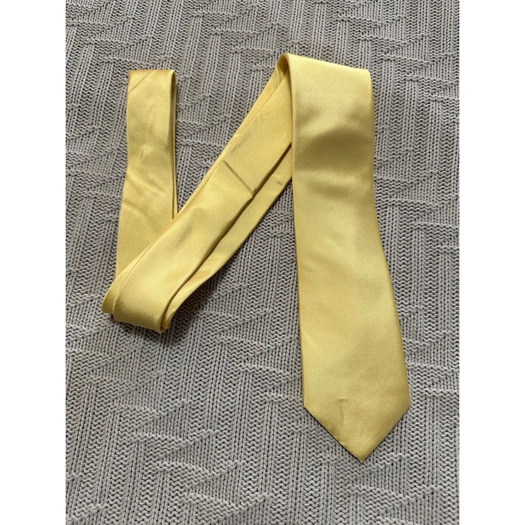 Michael Kors Michael Michael Kors canary yellow silk tie Size ONE SIZE - 1 Thumbnail