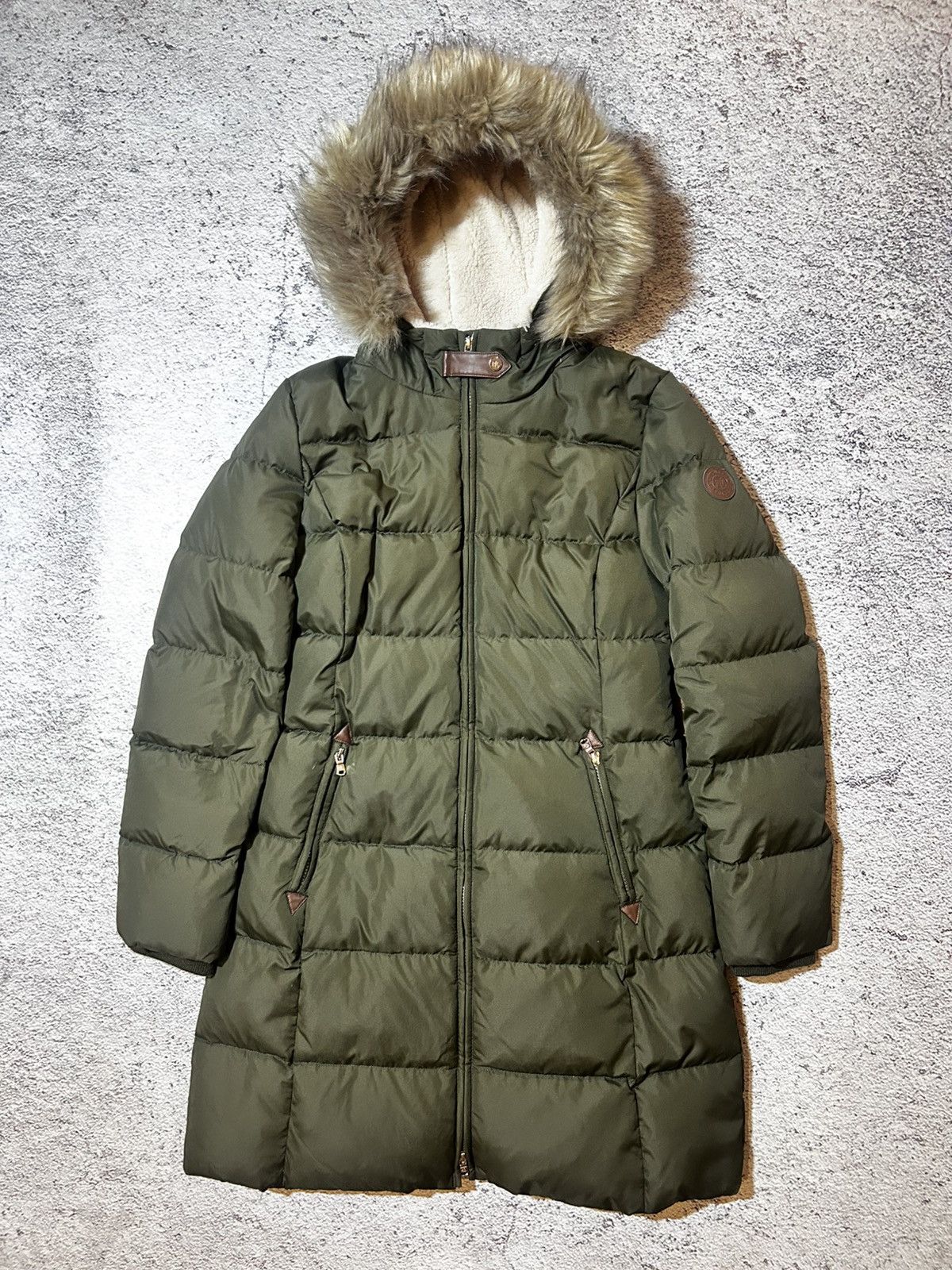 Ralph Lauren Black Label Lauren Ralph Lauren Down Parka Coat Olive Green Fur Hood Size M / US 6-8 / IT 42-44 - 3 Thumbnail