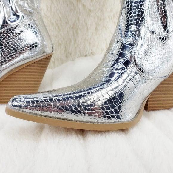 Other Size 6 Centura Silver Country Western thigh high Cowgirl Boo Size US 6 / IT 36 - 4 Thumbnail