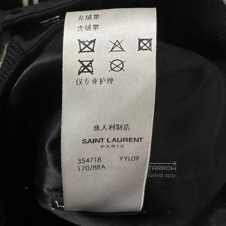Saint Laurent Paris Saint Laurent Paris Sheepskin Patchwork Baseball Jacket Size US S / EU 44-46 / 1 - 5 Thumbnail