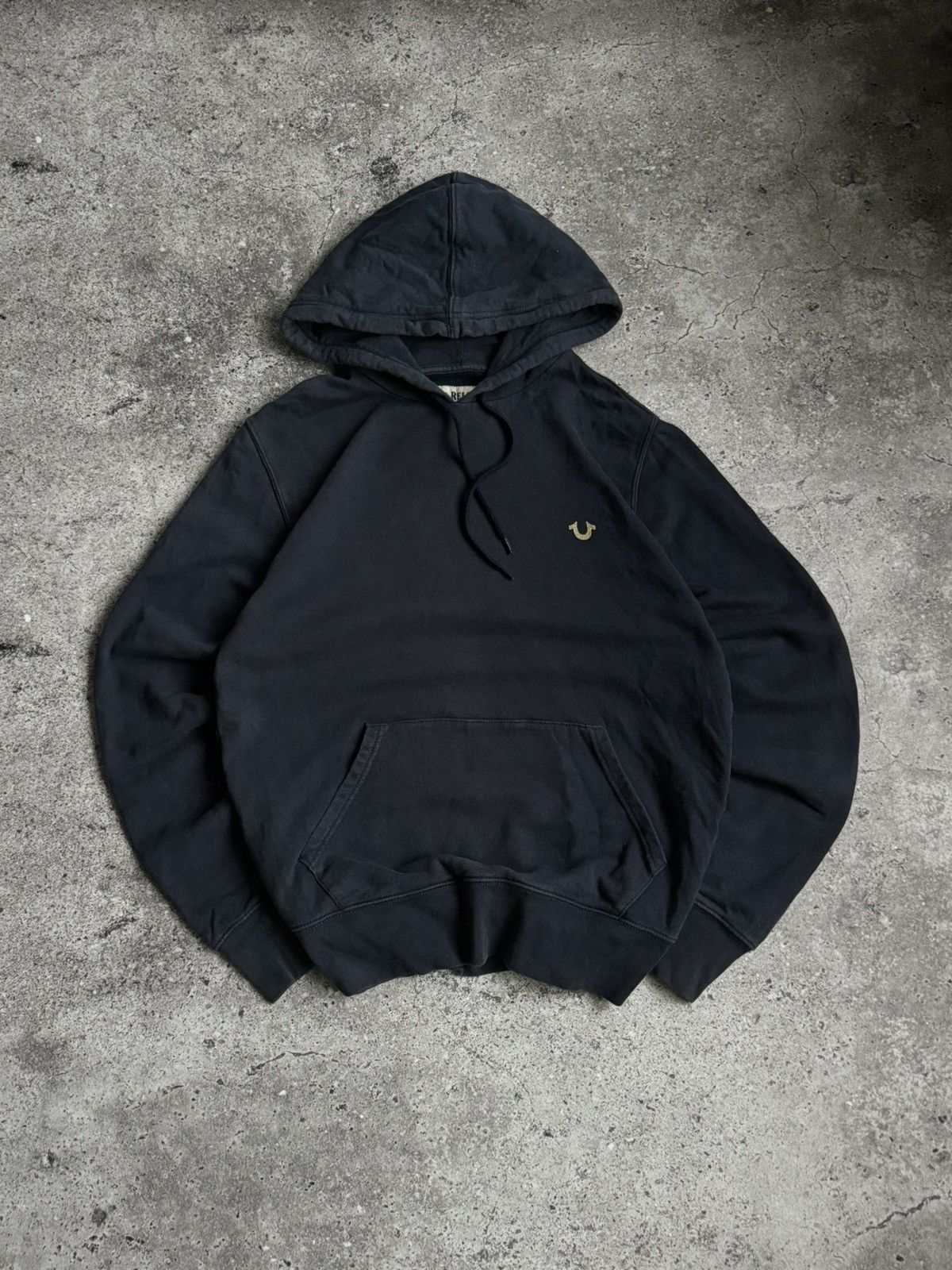 True Religion × Vintage Vintage True Religion oversized Y2K faded washed hoodie Size US S / EU 44-46 / 1 - 1 Thumbnail
