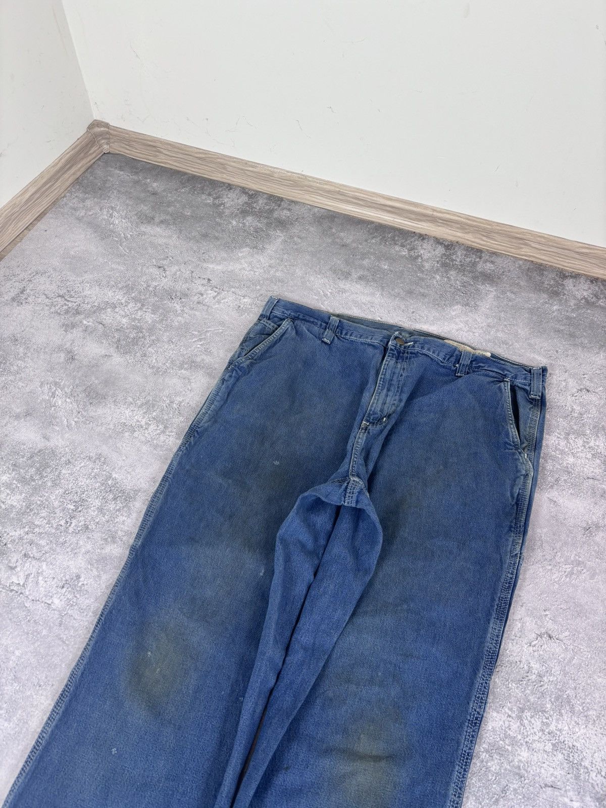 Carhartt Carhartt Men’s Denim Jeans Dungaree Fit USA Workwear Size US 38 / EU 54 - 15 Thumbnail