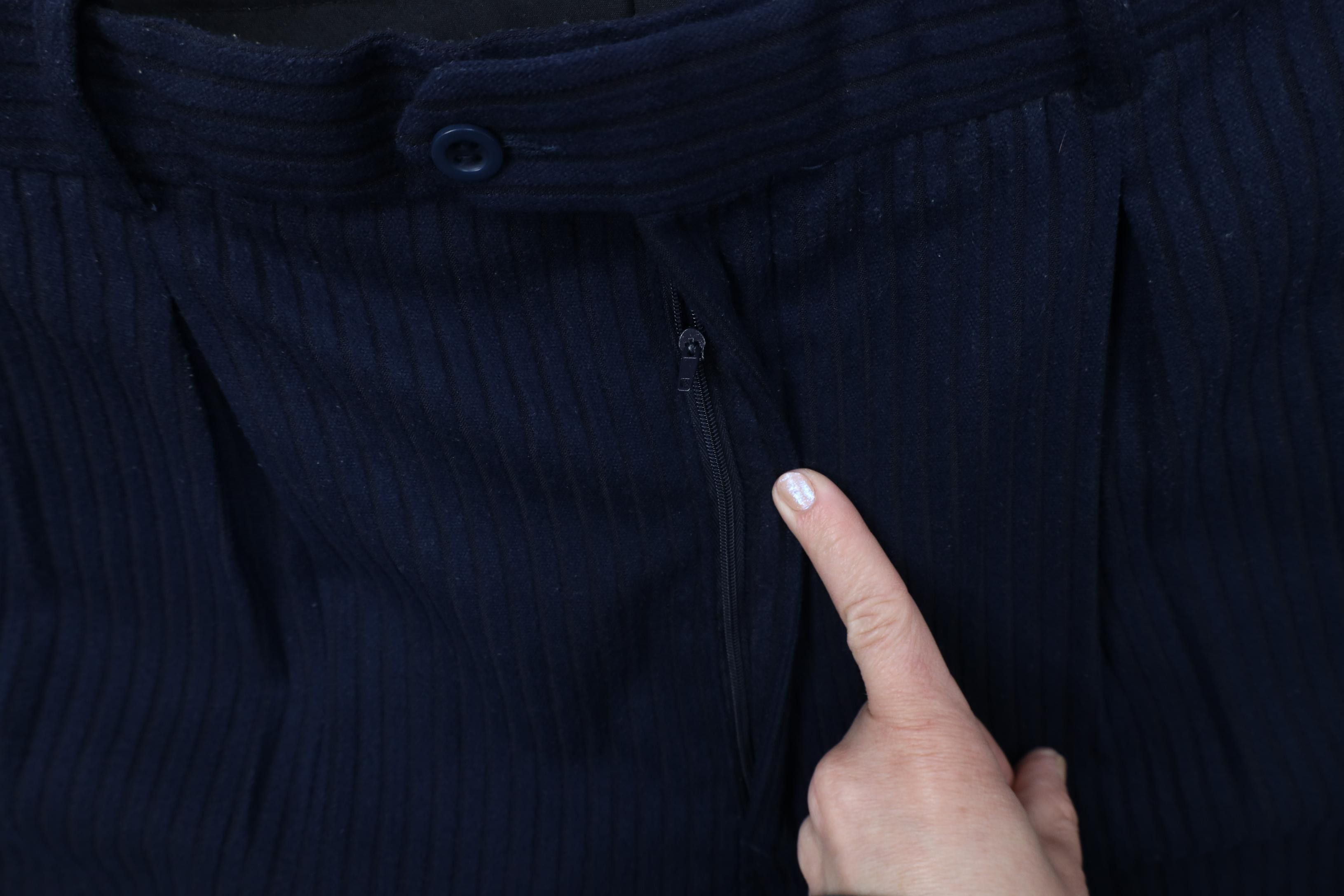 Vintage Vintage 90s Streetwear Fit Wide Leg Corduroy Pants Blue Size US 36 / EU 52 - 6 Thumbnail