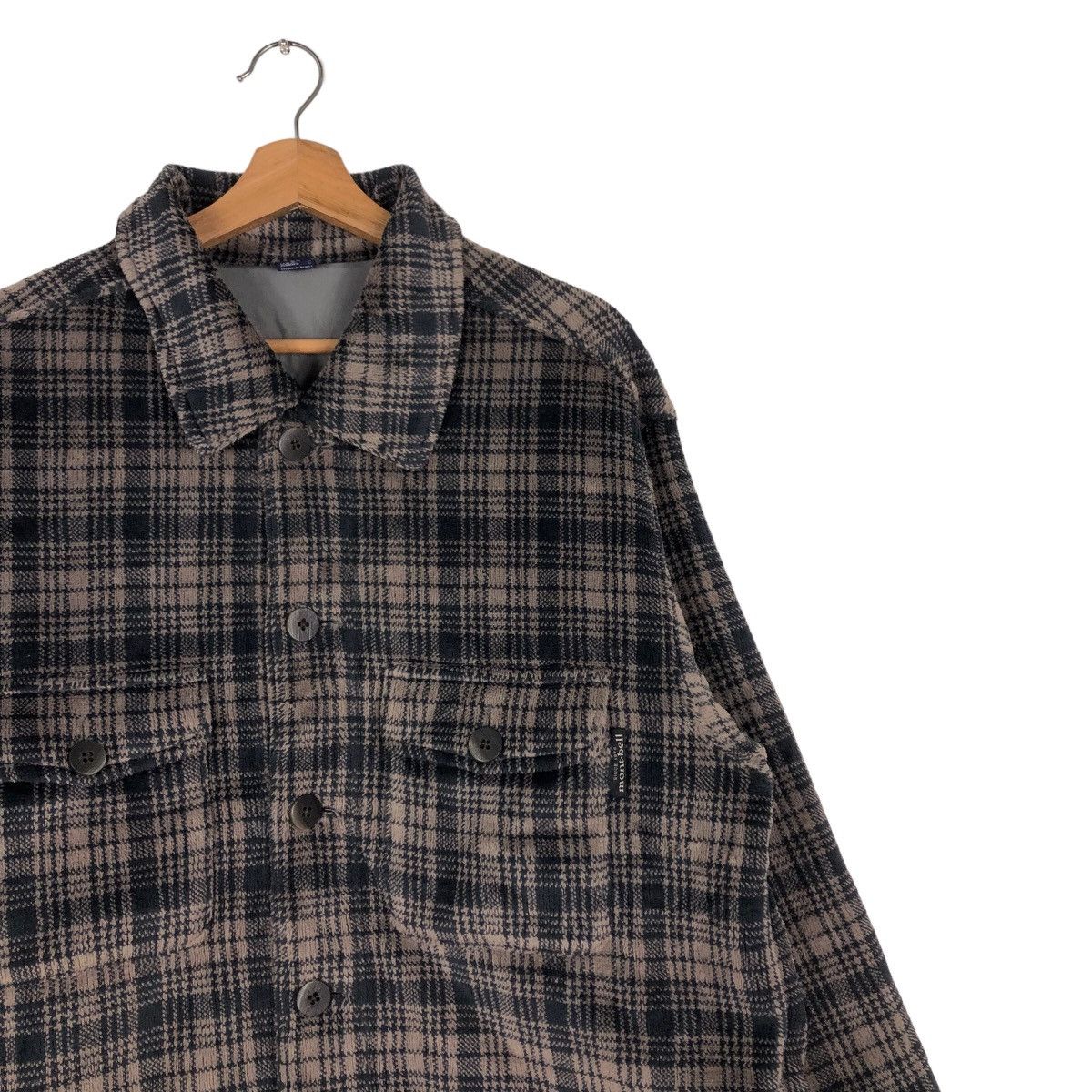 Flannel Vintage Flannel Zipper Jacket Mont-Bell Tartan Check Design Size US L / EU 52-54 / 3 - 6 Thumbnail