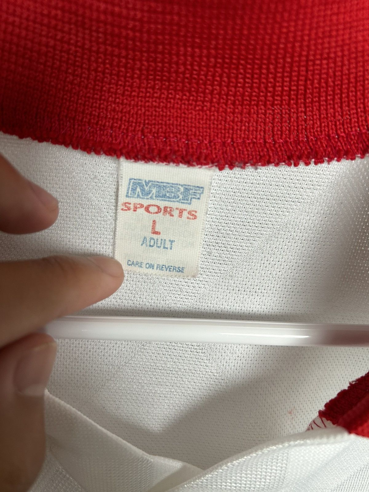 Vintage Vintage MBF Soccer Jersey Size US L / EU 52-54 / 3 - 3 Thumbnail