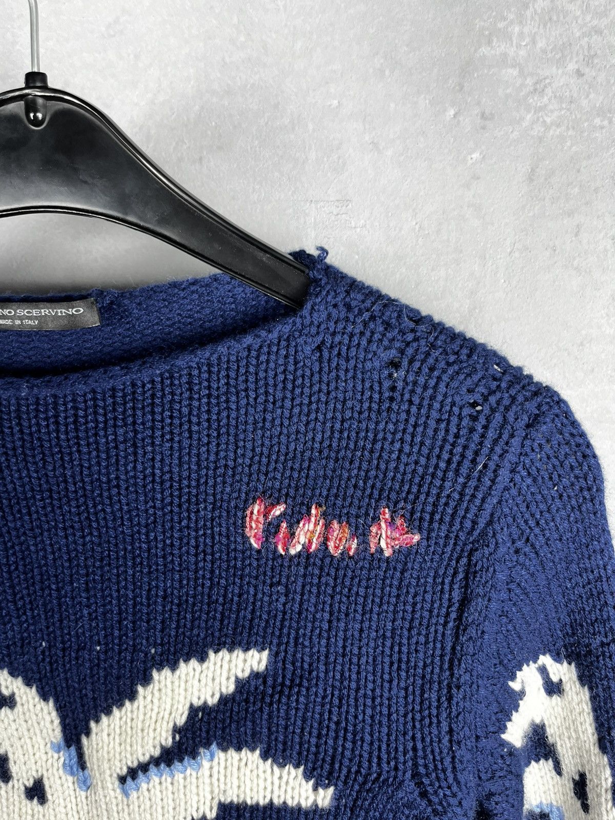 Ermanno scervino knit art sweater