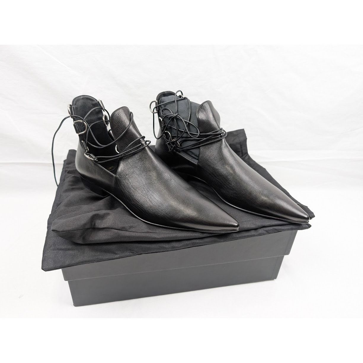 Saint Laurent Paris o1rshd1 Goth 15 Lace Up Shoes in Nero Size US 8 / EU 41 - 18 Thumbnail