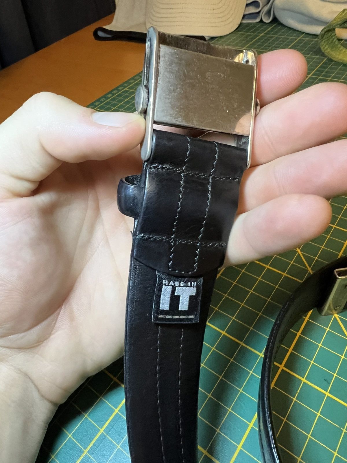 Versace Jeans Couture Vintage Versace Jeans Couture fully adjustable leather belt Size ONE SIZE - 12 Thumbnail